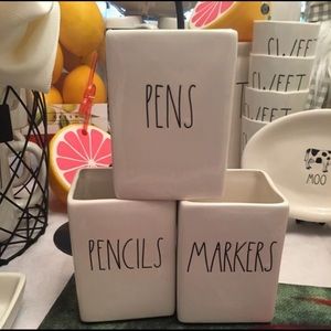 Rae Dunn Office supply pens pencils markers